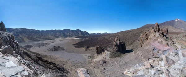 Tenerife View Southern National Park Right Teide Roques Garcia Viewpoint — Stock Photo, Image