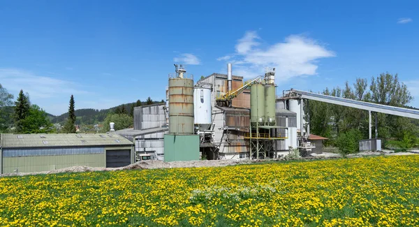 Impianto Industriale Impianto Ghiaia Primavera Prelevato Trichtingen Germania — Foto Stock