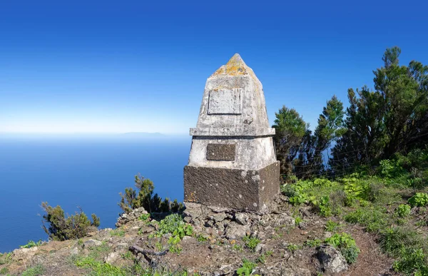 Památník Monumento General Serrador Úbočí Údolí Golfo Hierro Kanárské Ostrovy — Stock fotografie