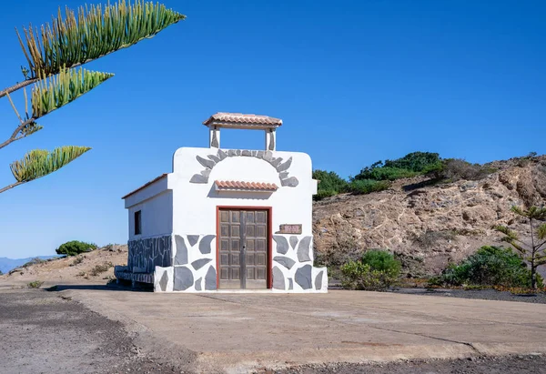 Gomera Isole Canarie Vista Frontale Della Cappella Ermita Coromoto Vicino — Foto Stock