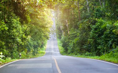 Tayland 'ın kışında Gündoğumu Sabah Işığı.