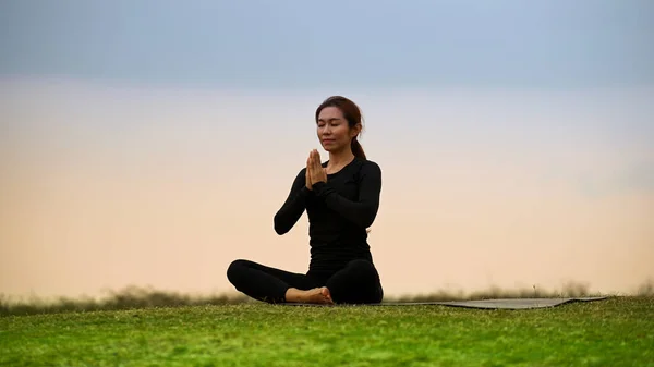 Lifestyle woman yoga exercise and pose for healthy life
