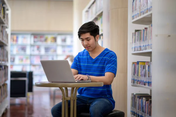 University students in the library