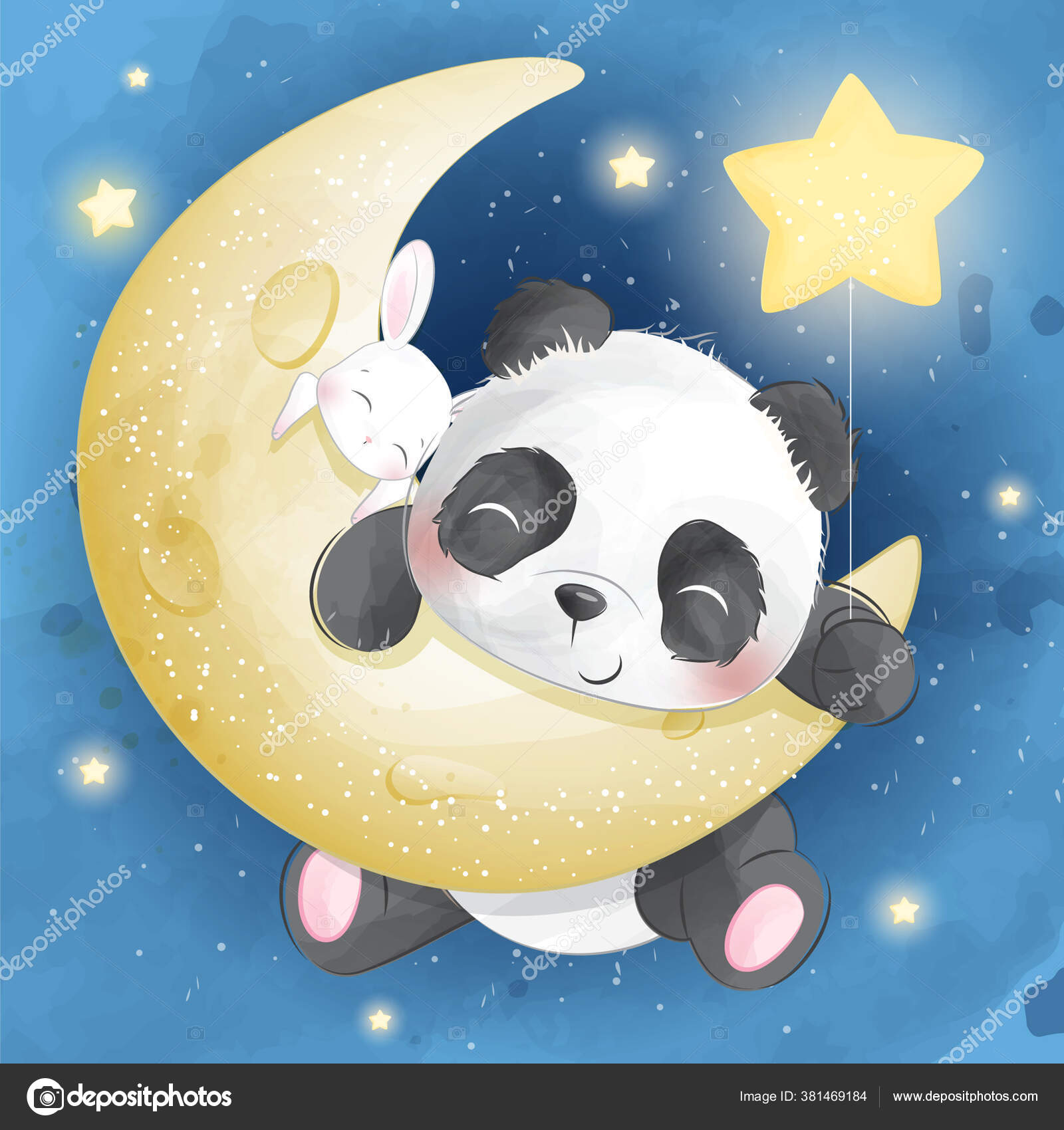 menino bonito vestindo fantasia de panda. ilustração de desenho