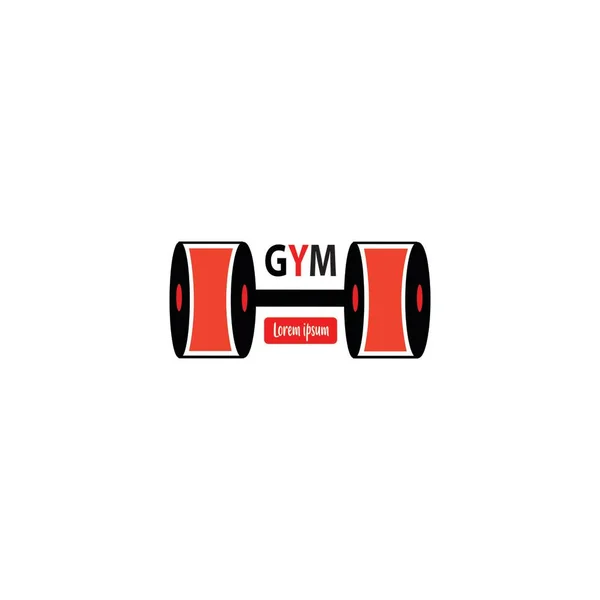 Fondo Ilustración Gimnasio Logo — Archivo Imágenes Vectoriales