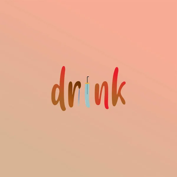 Ein Premium Drink Design Hintergrund — Stockvektor