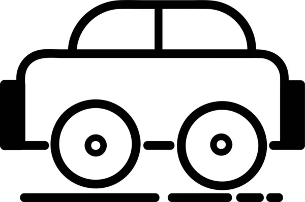 Een Auto Pictogram Eenvoudige Schets — Stockvector