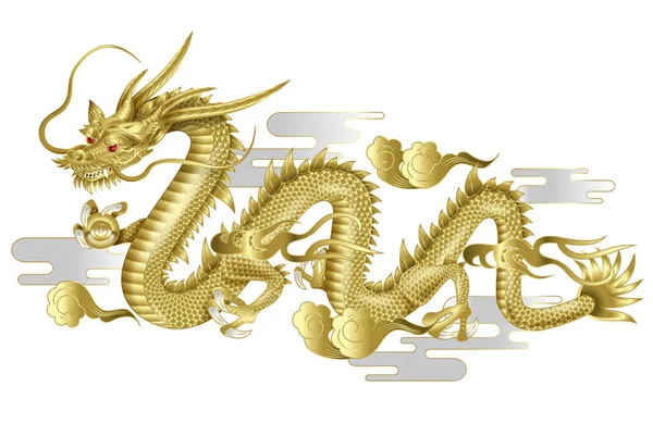 Illustration Drake Asiatisk Mytologi — Stockfoto