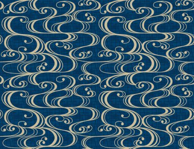 Dalga duvar kâğıdı. Kusursuz desen.