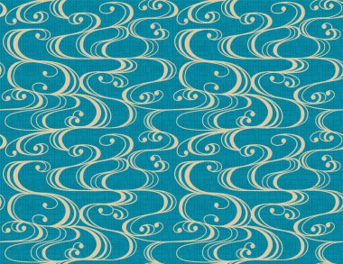 Dalga duvar kâğıdı. Kusursuz desen.