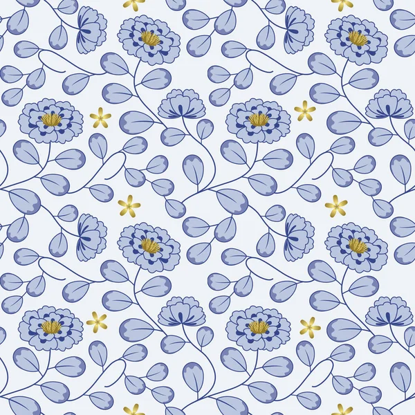 花模様の壁紙 シームレス — ストックベクタ