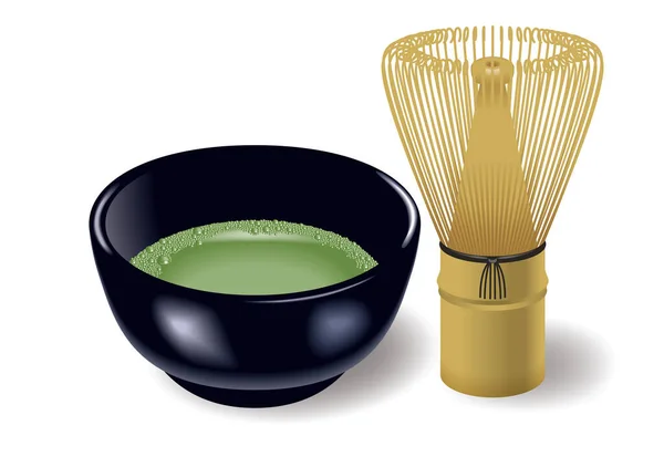 Cerimônia Chá Conjunto Japão Ilustração Bata Chá Xícara Chá Cultura — Fotografia de Stock