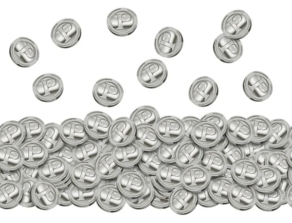 Sfondo Illustrazione Hit Jackpot Moneta Argento Modello Senza Soluzione Continuità — Foto Stock