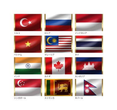Dünya ulusal bayrağının resmedilmesi. / Ulusal bayrağın resmedilmesi anahtarlığın resmedilmesi ile sentezlenebilir. İllüstrasyon yılı: 2012.