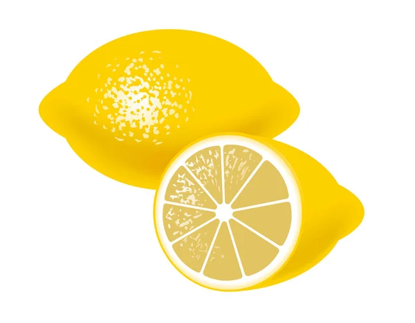 Illustration Citron Vit Bakgrund — Stockfoto