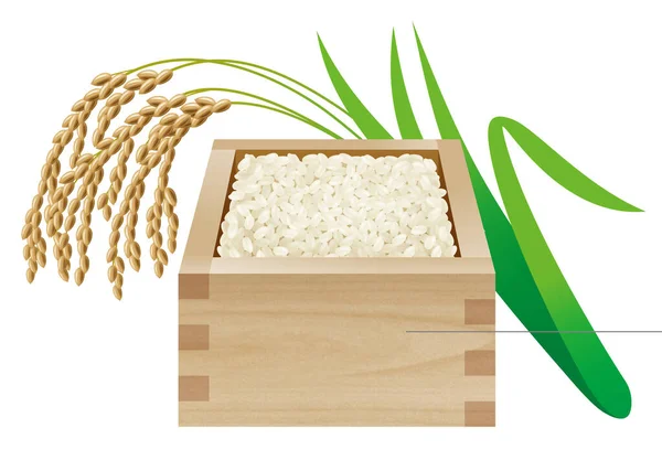 Ilustracja Ryżu Ucha Ryżowego — Zdjęcie stockowe