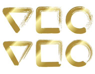 Kaligrafi çerçevesi. Yuvarlak, üçgen ve kare çerçeve koleksiyonu.