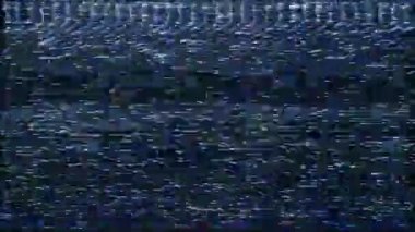 Analog tv gürültü Vhs gerçek kusurları eserler, titreme 3d render
