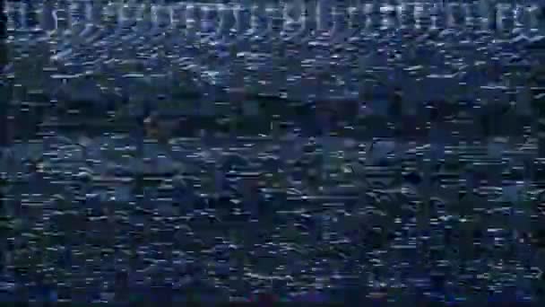 Ruído Analógico Tevê Vhs Artefatos Reais Dos Defeitos Renderização Cintilação — Vídeo de Stock