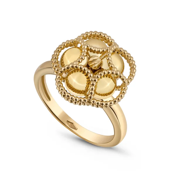 Beyaz bir arka plan üzerinde takı izole görüntü. Rötuşlanmış süslemeler. Yüzükler, küpeler, değerli taşlar. Kadın kolye.