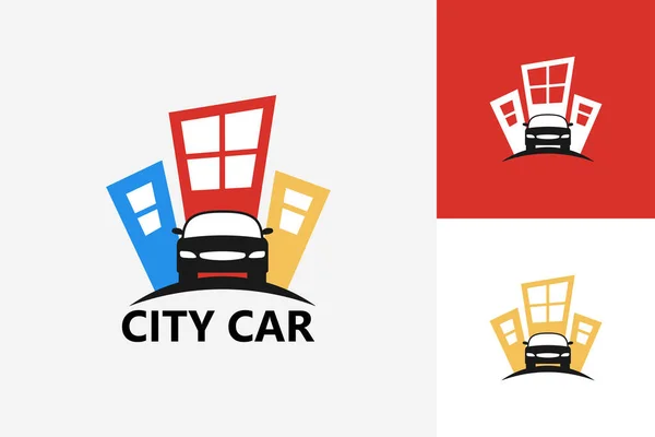Automotive City Logo Design Șabloane Vector Emblemă Design Concept Simbol — Vector de stoc