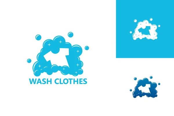 Yıka Kıyafetleri Logo Şablonu Tasarım Vektörü, Amblem, Tasarım Konsepti, Yaratıcı Sembol, Simge Simgesi, Simge