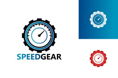 Hız göstergesi Vites Şablonu Tasarım Vektörü, Amblem, Tasarım Konsepti, Yaratıcı Sembol, Simge Simgesi, Simge
