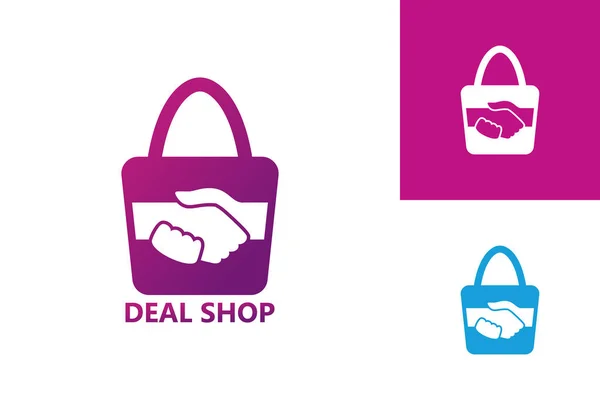 Deal Shop Logo Template Design Vector Emblema Concepto Diseño Símbolo — Vector de stock