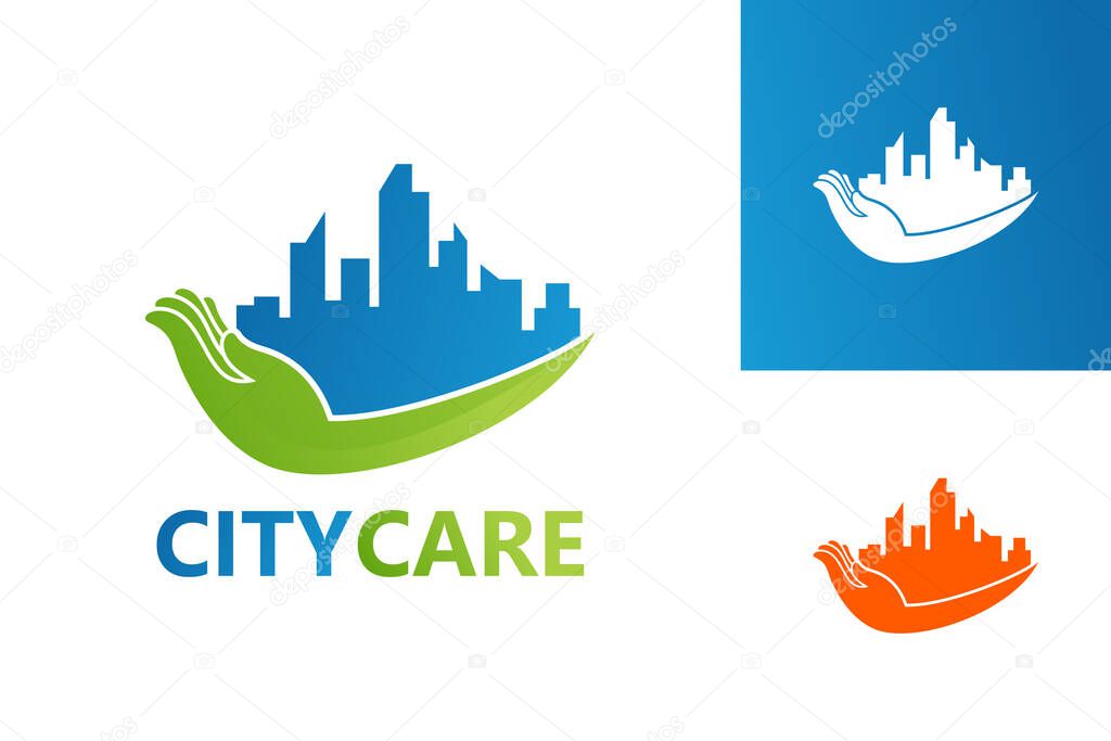 City Care Logo Template Design Vector, Emblem, Design Concept, Creative Symbol, Icon
