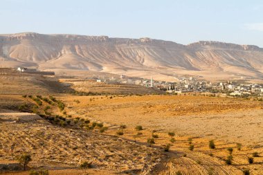 Syrian arid countryside near Damascus clipart