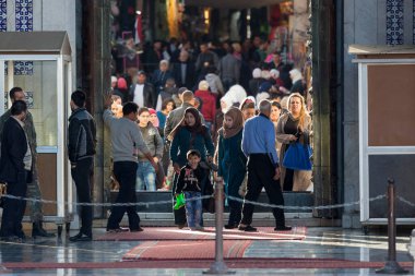Şam, Suriye 'deki Umayyad Camii' nin içinde.