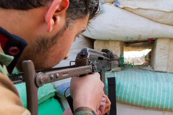 Syrian Arab Army in Doumna, Damascus, Syria