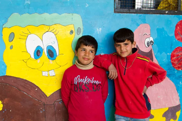 Niños Centro Refugiados Damasco Siria —  Fotos de Stock