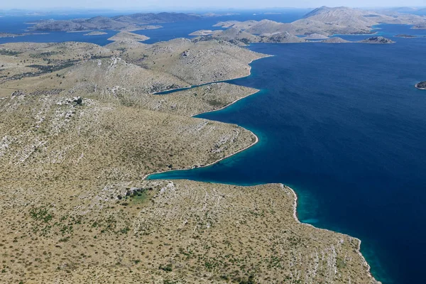 Vue Aérienne Une Grande Baie Dans Parc Naturel Telaica — Photo