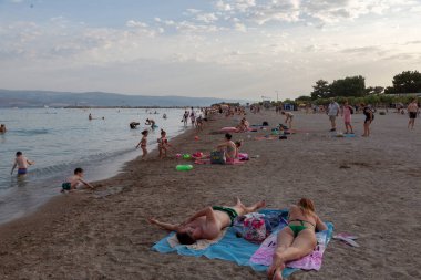 Hırvatistan 'ın Omi kentindeki kumsal