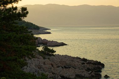 Denizde gün batımı, Krk Adası, Hırvatistan