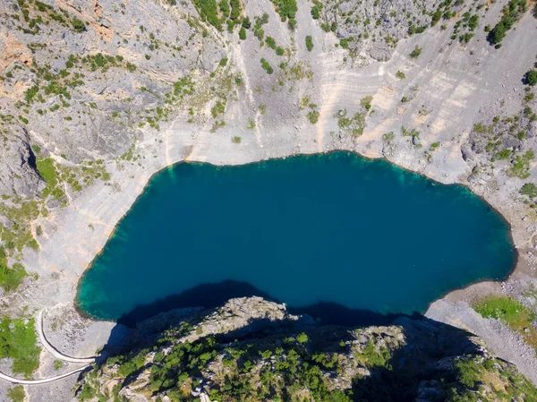 Modro Jezero Μπλε Λίμνη Κοντά Στο Ιμοτσκι Της Κροατίας — Φωτογραφία Αρχείου