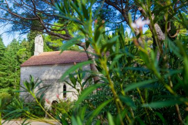 Hırvatistan 'ın Brijuni adasındaki St. German Gotik Kilisesi
