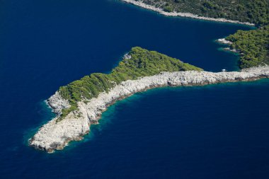 Mljet Adası, Hırvatistan 'ın hava manzarası
