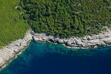 Mljet Adası, Hırvatistan 'ın hava manzarası