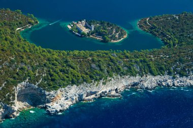 Mljet Adası, Hırvatistan 'ın hava manzarası