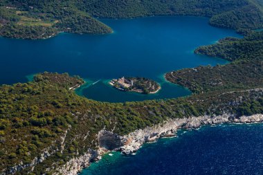 Mljet Adası, Hırvatistan 'ın hava manzarası