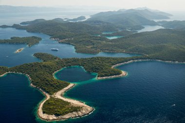 Mljet Adası, Hırvatistan 'ın hava manzarası