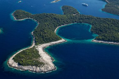 Mljet Adası, Hırvatistan 'ın hava manzarası