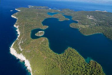 Mljet Adası, Hırvatistan 'ın hava manzarası