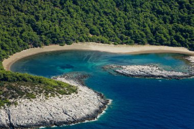 Mljet Adası, Hırvatistan 'ın hava manzarası