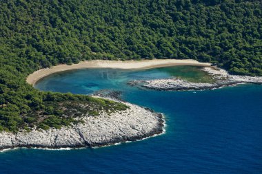 Mljet Adası, Hırvatistan 'ın hava manzarası