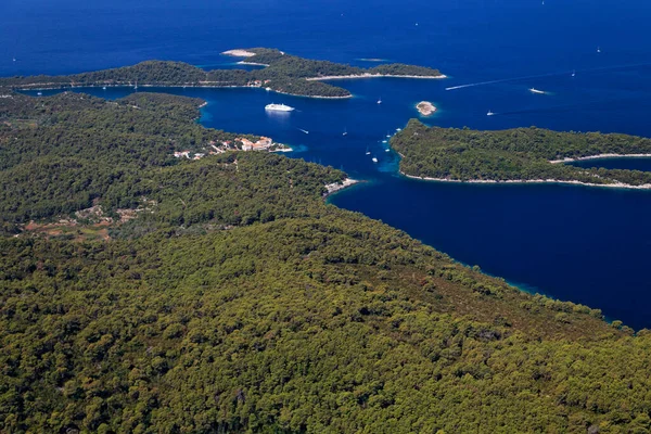 Mljet Adası Hırvatistan Hava Manzarası — Stok fotoğraf