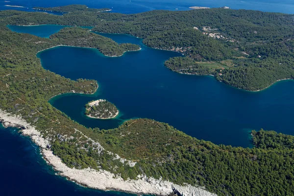 Mljet Adası, Hırvatistan 'ın hava manzarası