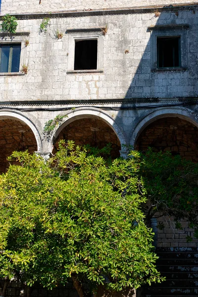 Klosterorden Saint Benedict Mljet Adriatiska Havet Kroatien — Stockfoto